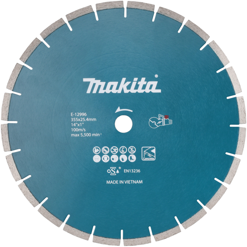 DISQUE DIAMANT BETON D355MM SPECIAL DECOUPEUSE BATTERIE - MAKITA - E-12996
