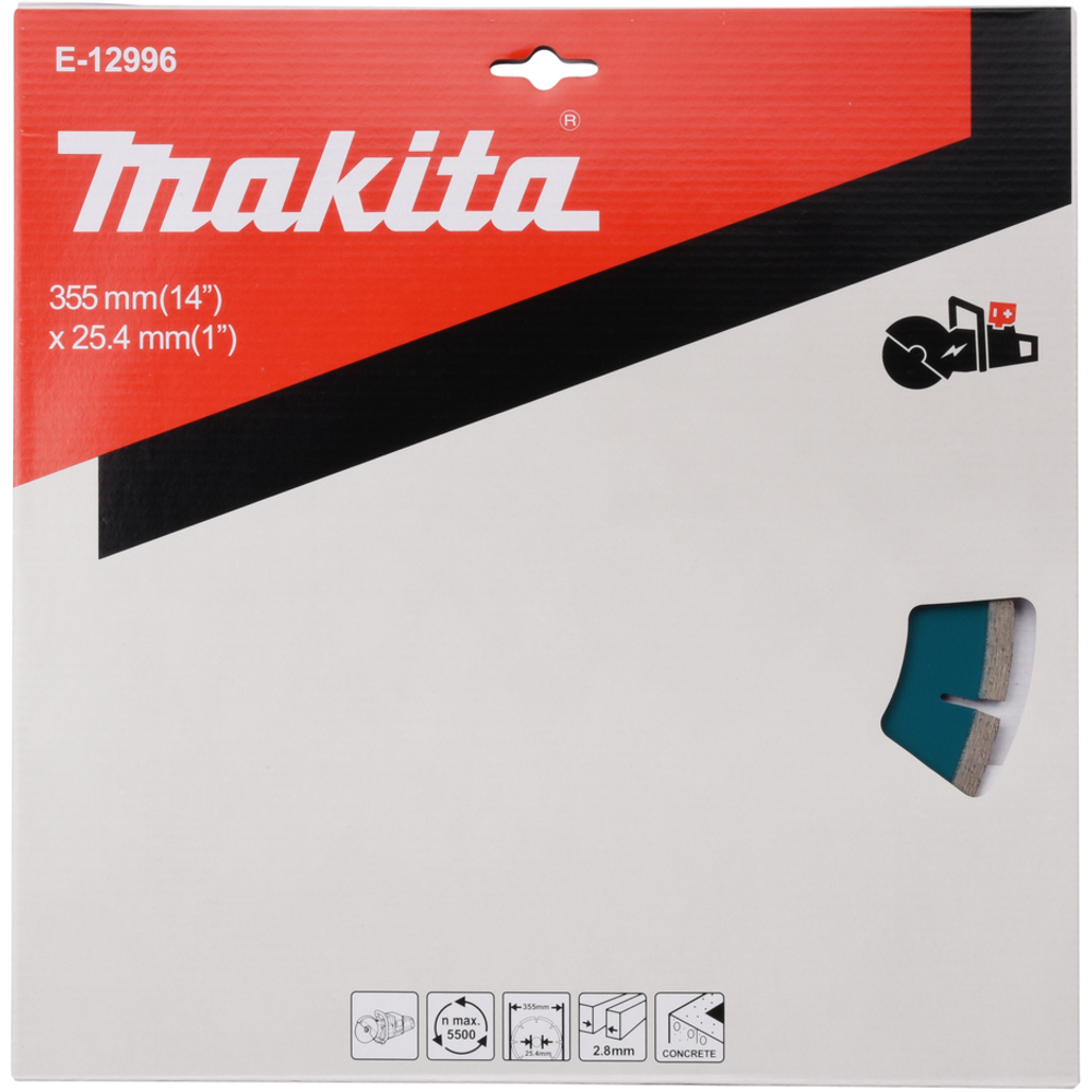 DISQUE DIAMANT BETON D355MM SPECIAL DECOUPEUSE BATTERIE - MAKITA - E-12996
