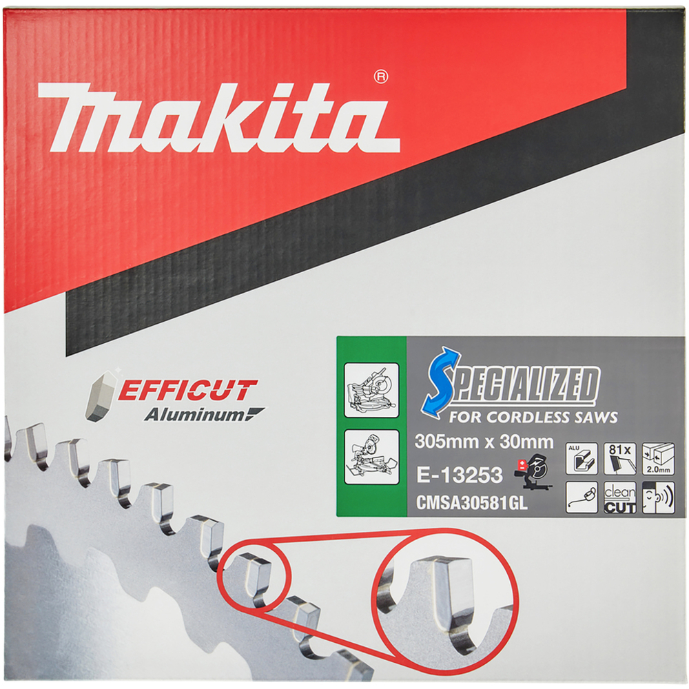 LAME CARB ALU EFFICUT 305X30MM 81D - MAKITA - E-13253