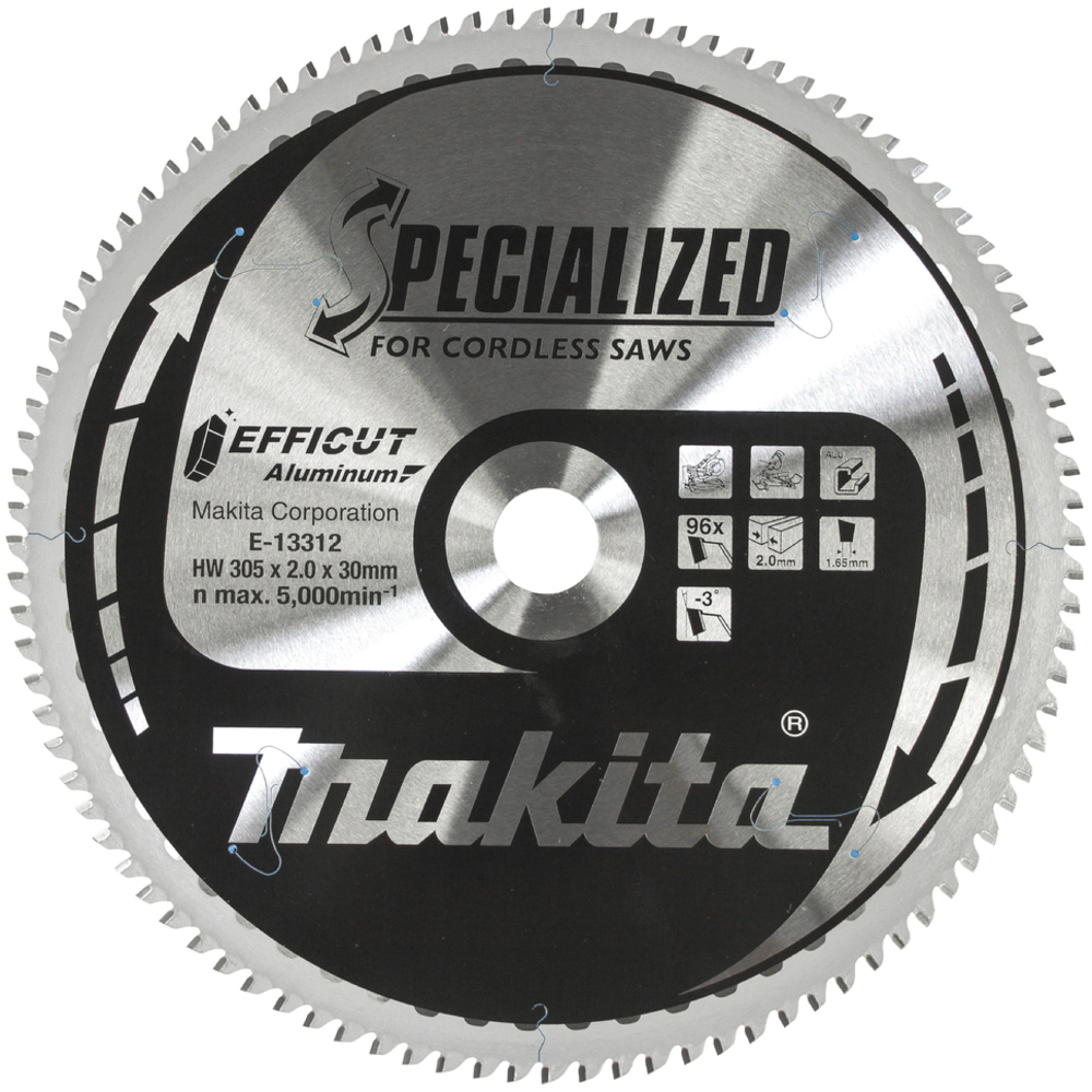 LAME CARB ALU EFFICUT 305X30MM 96D - MAKITA - E-13312