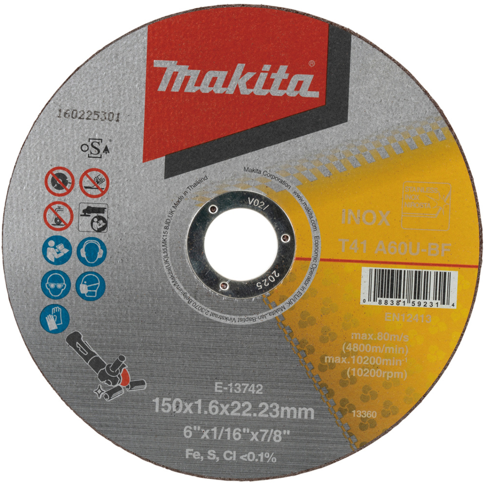 DISQUE À TRONÇONNER FIN 150X1,6X22,23MM - MAKITA - E-13742