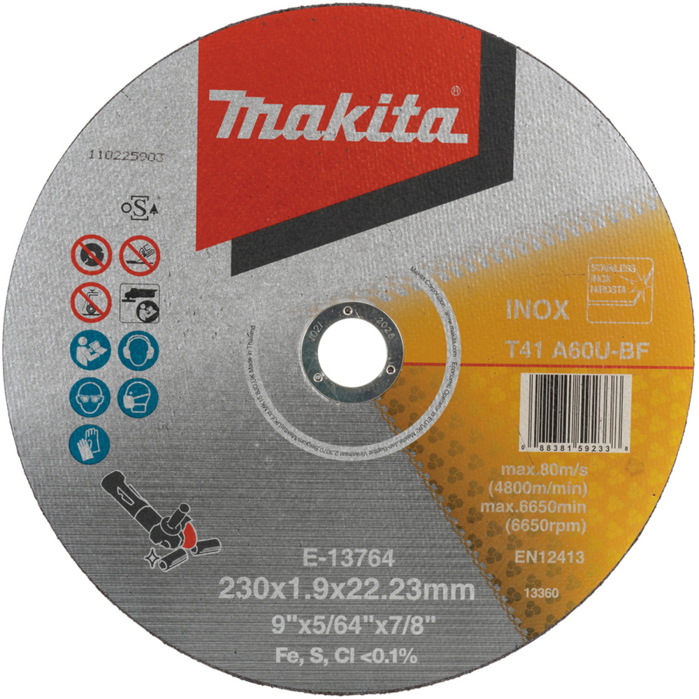DISQUE À TRONÇONNER FIN 230X1,9X22,23MM - MAKITA - E-13764