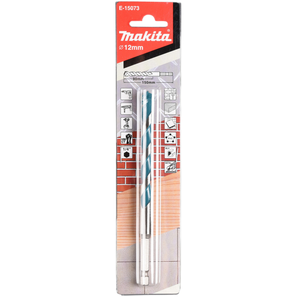 FORET MULTIMATERIAUX 12x150MM HEXA1/4 - MAKITA - E-15073