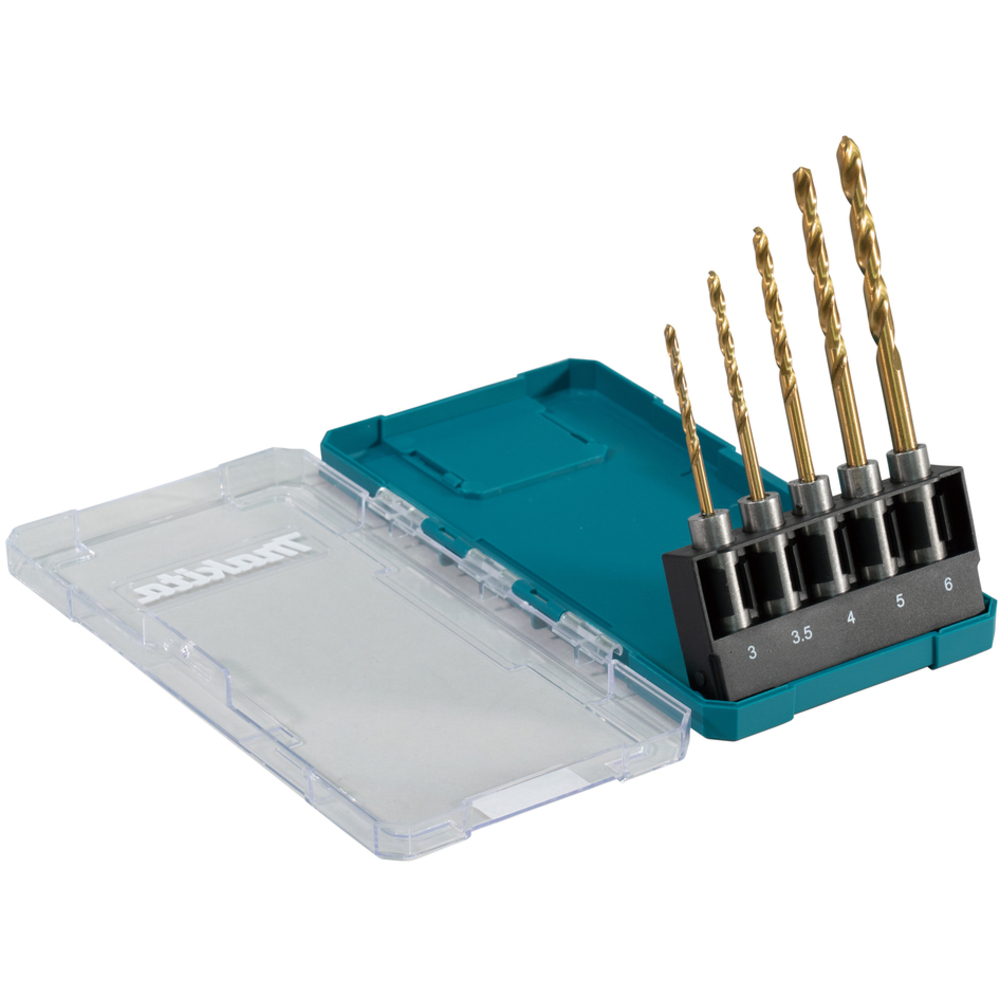 Coffret 5 forets métal HSS-TiN, SDS- MAKITA - E-15132