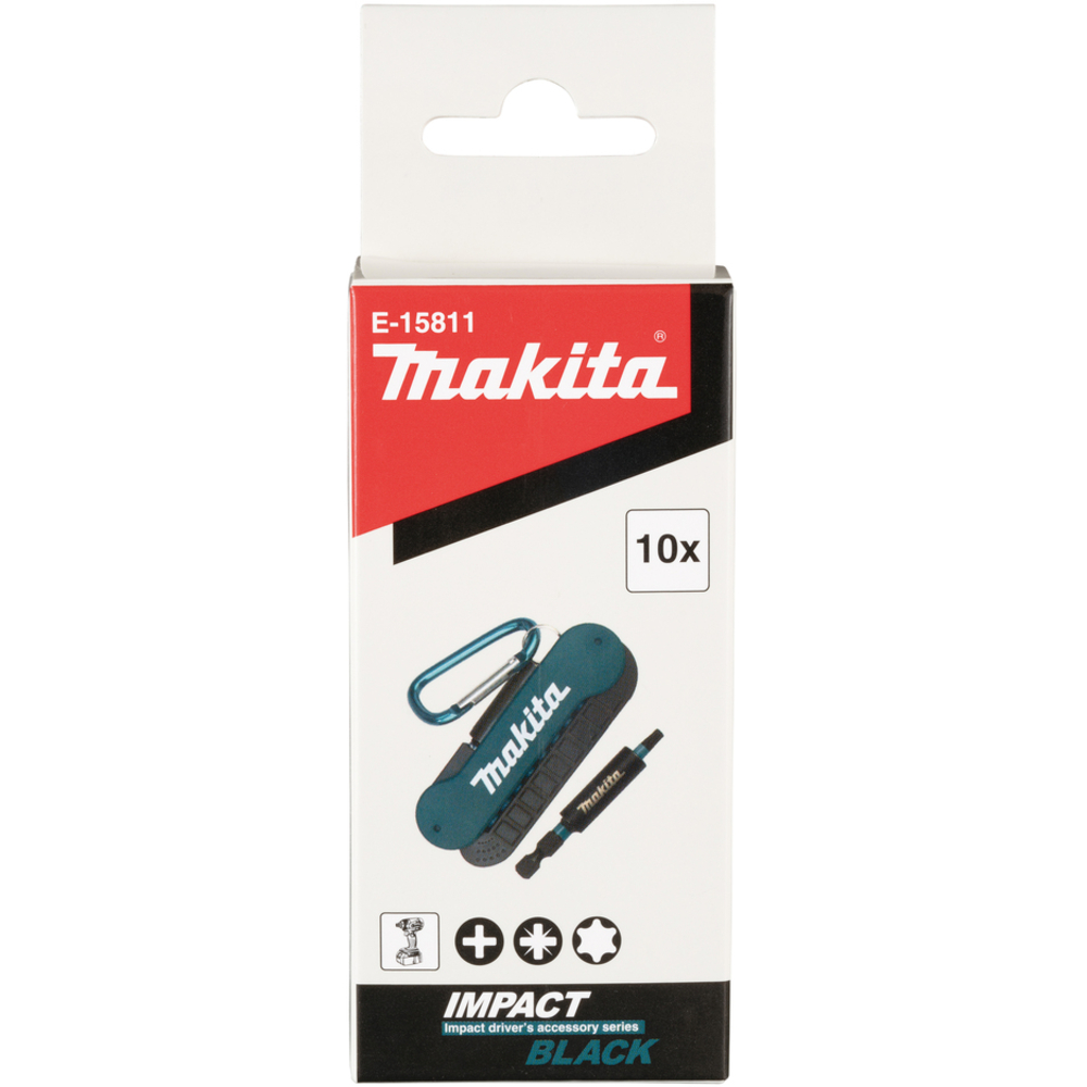 SET 10 PCS IMPACT BLACK - MAKITA - E-15811