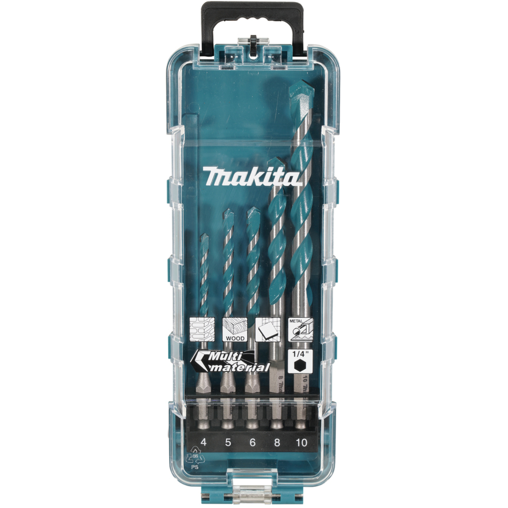 COFFRET FORET MULTIMATERIAUX 5PCS - MAKITA - E-16732