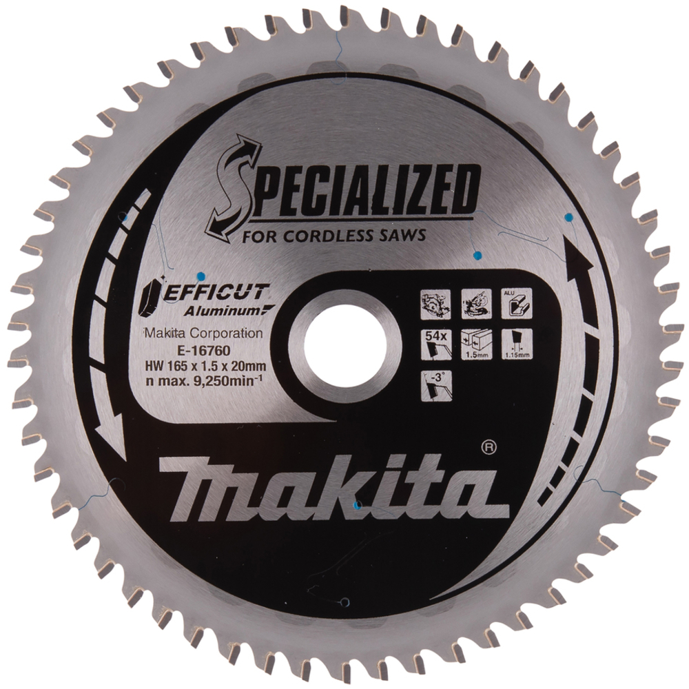 LAME CARB ALU EFFICUT 165X20MM 64D - MAKITA - E-16760
