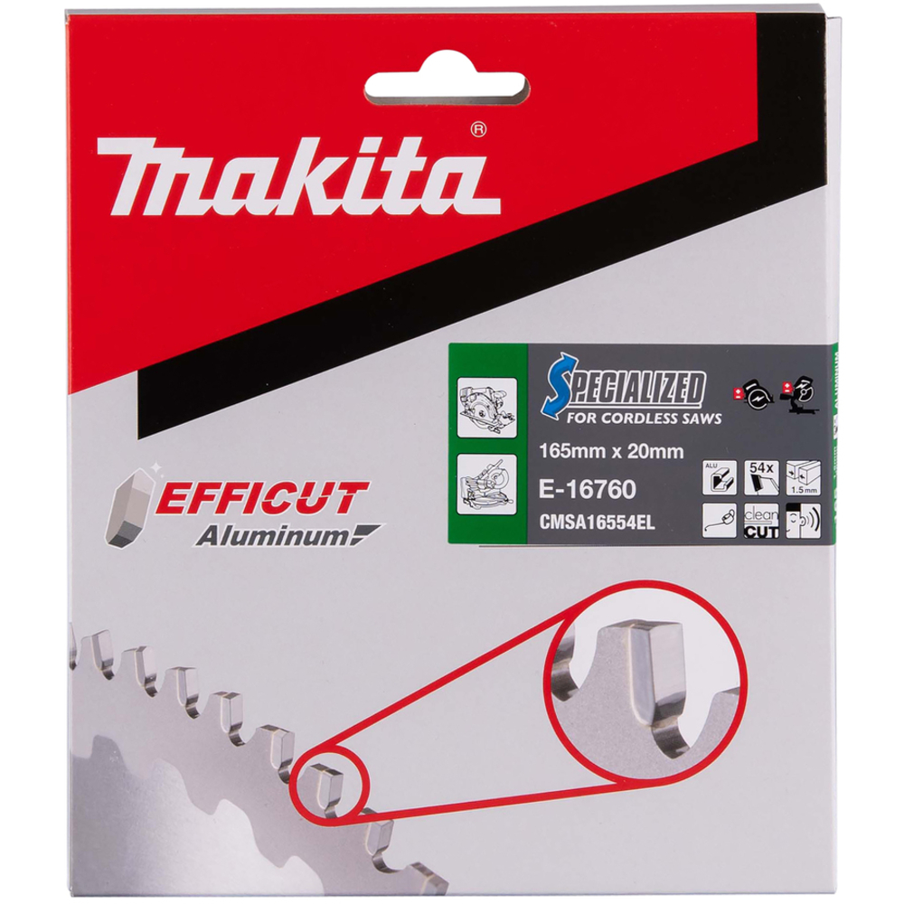 LAME CARB ALU EFFICUT 165X20MM 64D - MAKITA - E-16760