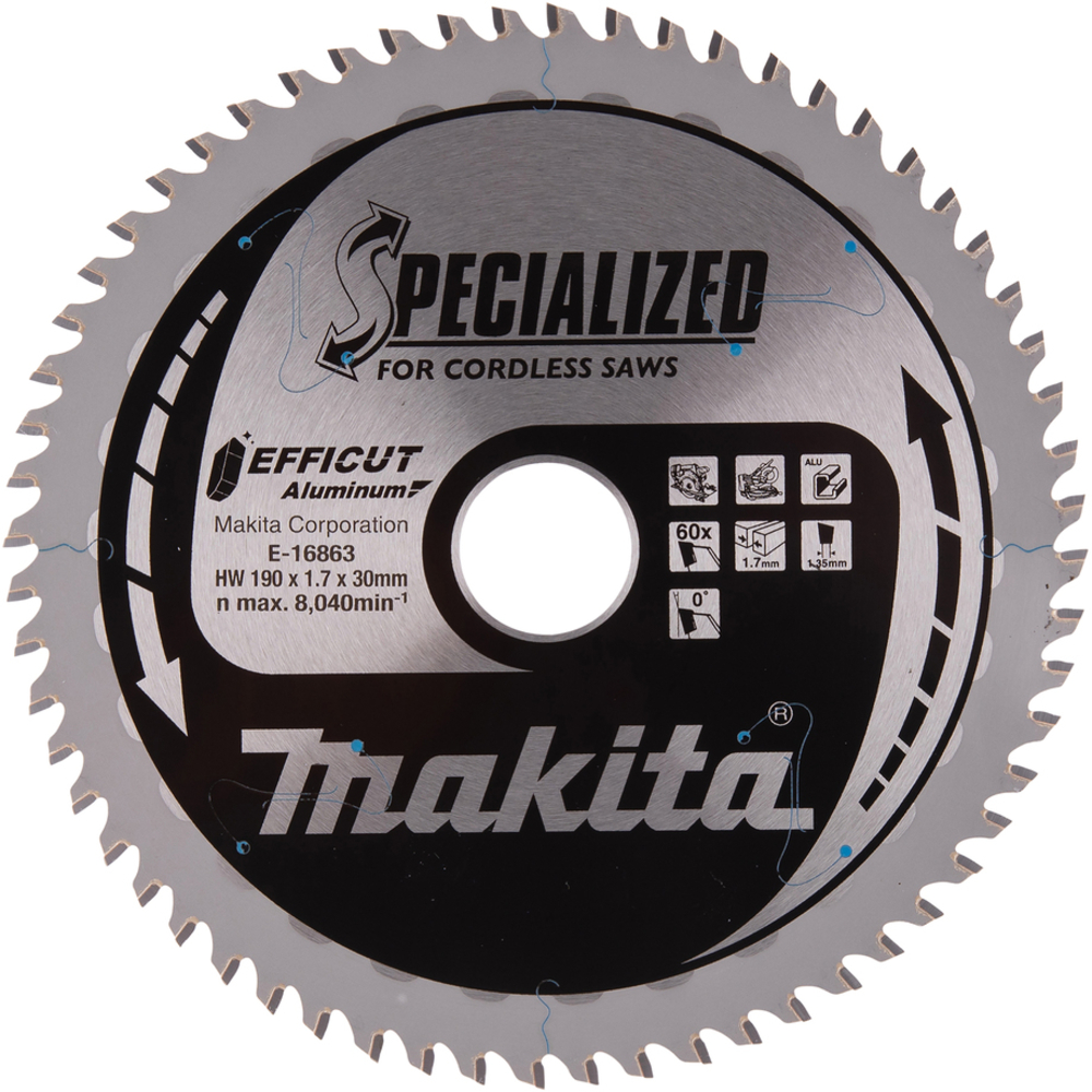 LAME CARB ALU EFFICUT 190X30MM 60D - MAKITA - E-16863