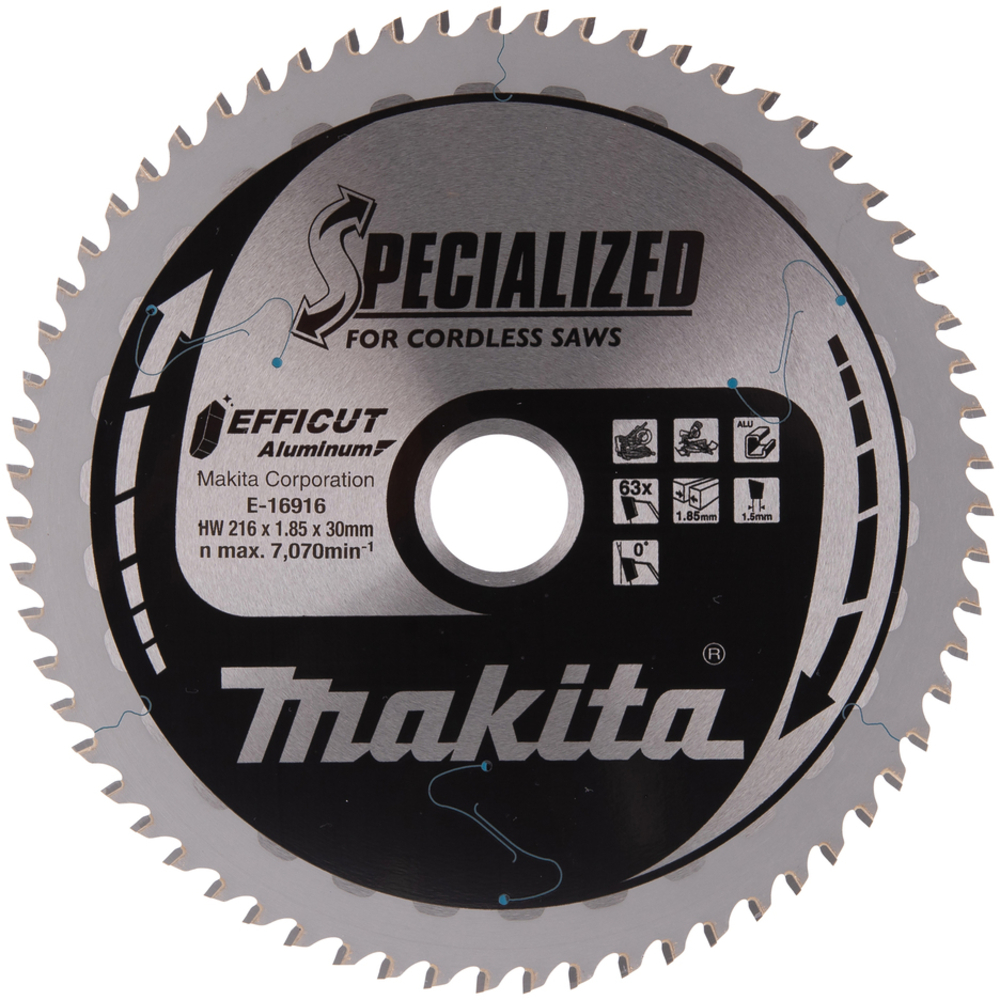 LAME CARB ALU EFFICUT 216X30MM 63D - MAKITA - E-16916