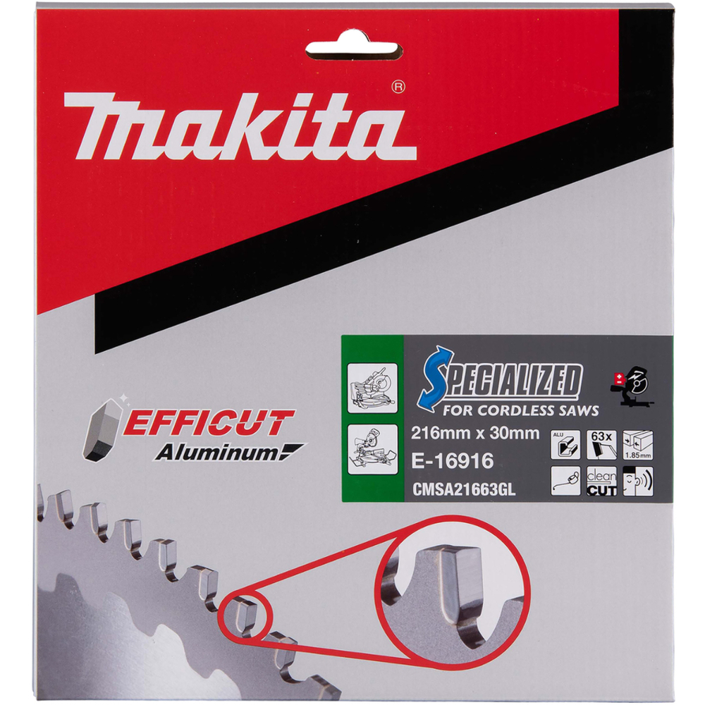 LAME CARB ALU EFFICUT 216X30MM 63D - MAKITA - E-16916