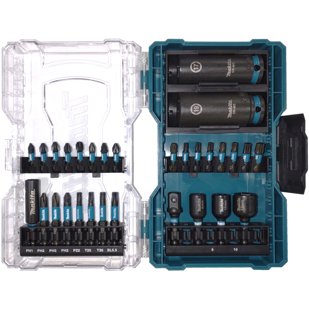 COFFRET CLEAR CASE IMPACT BLACK 30 PCS - MAKITA - E-22903