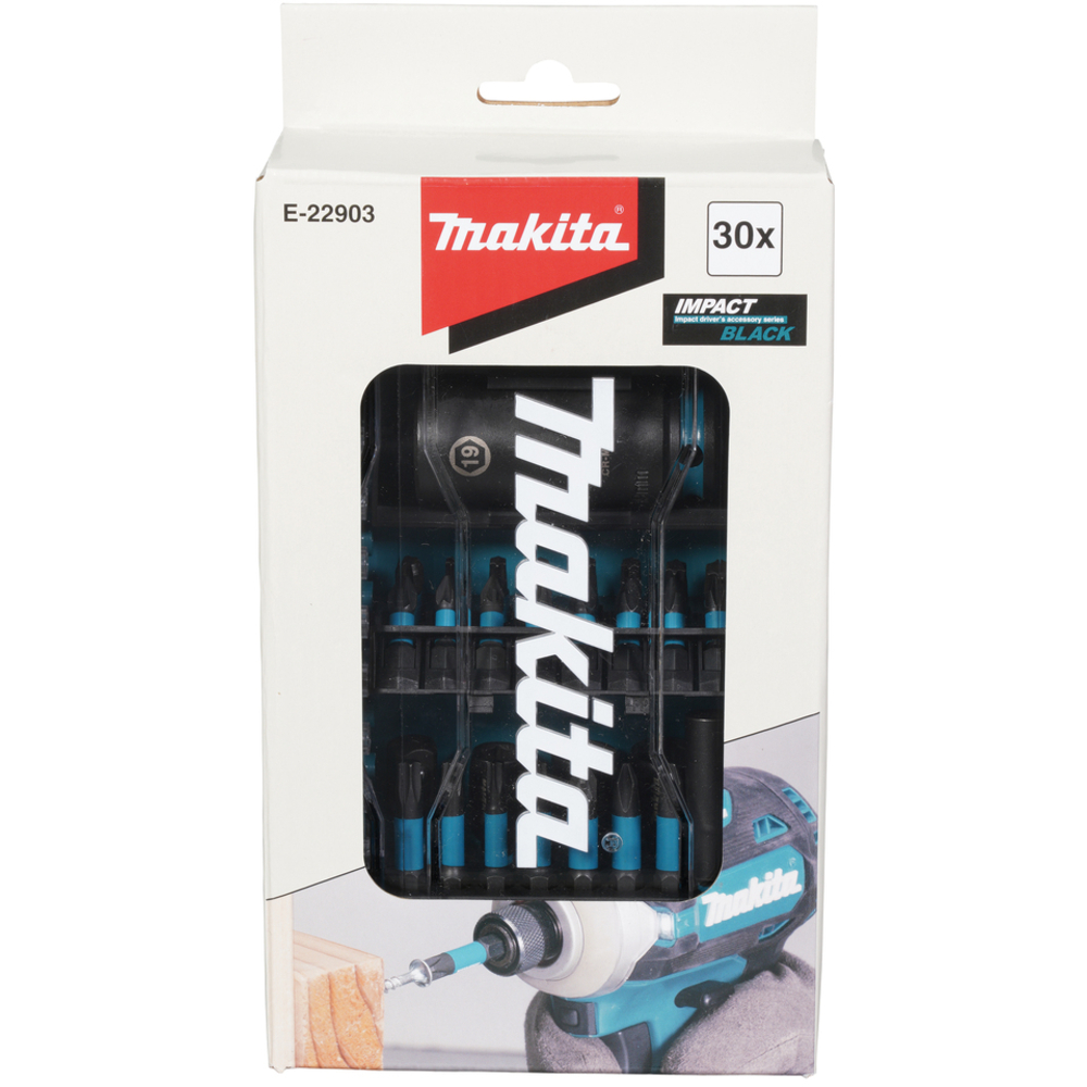 COFFRET CLEAR CASE IMPACT BLACK 30 PCS - MAKITA - E-22903