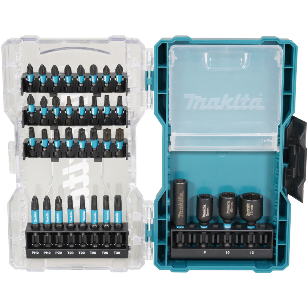 COFFRET CLEAR CASE IMPACT BLACK 36 PCS - MAKITA - E-22925