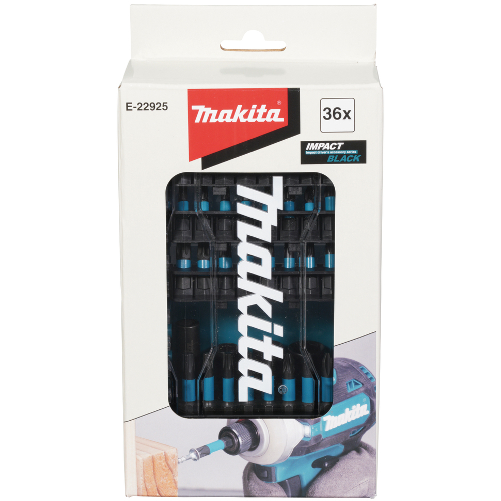 COFFRET CLEAR CASE IMPACT BLACK 36 PCS - MAKITA - E-22925