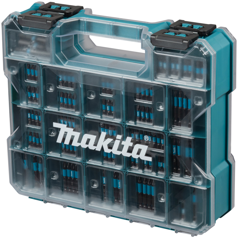 Coffret d'embouts 100 pièces + compartiments de rangement - MAKITA - E-24826
