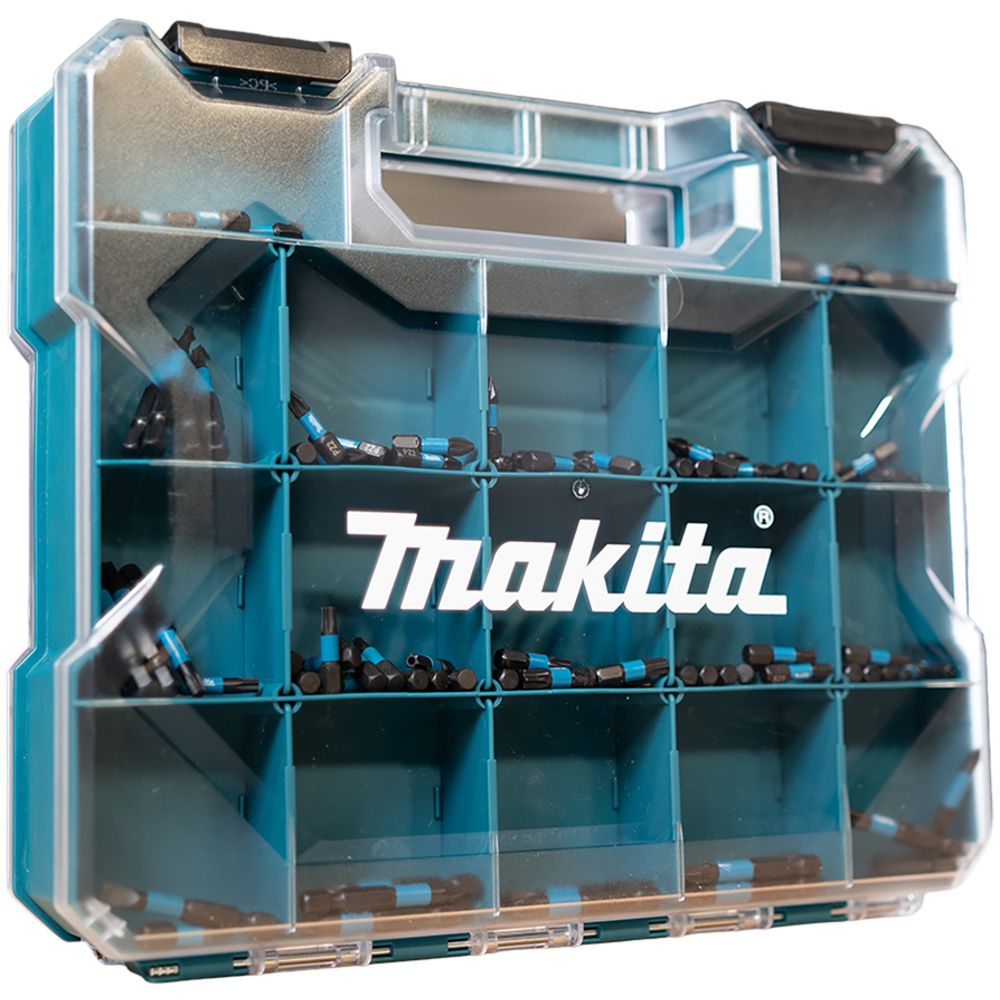 Coffret d'embouts 100 pièces + compartiments de rangement - MAKITA - E-24826