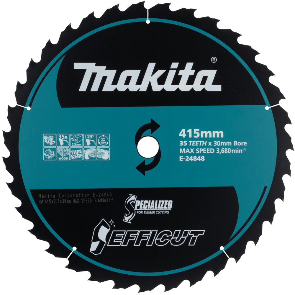 Lame de scie circulaire Efficut 415 x 30 mm 35 dents T.C.T - MAKITA - E-24848