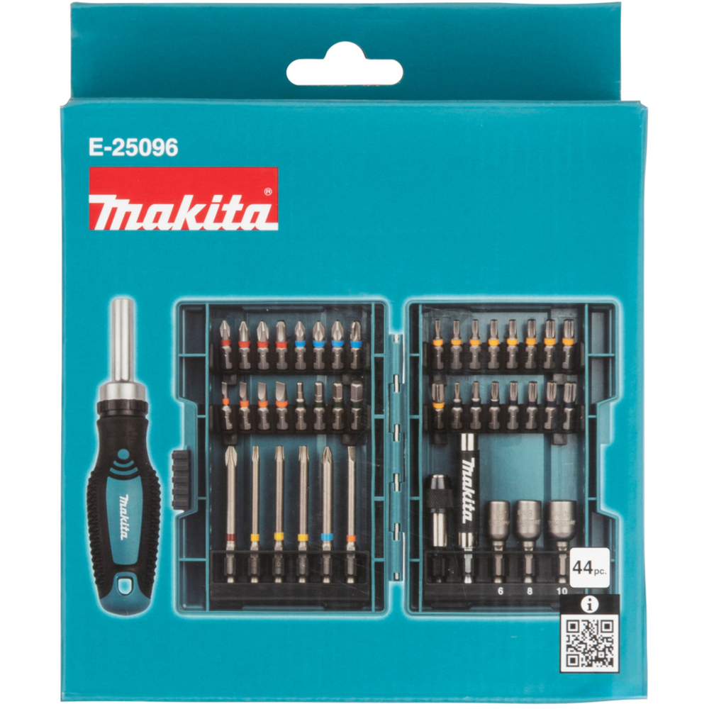 Coffret 43 accessoires de vissage + tournevis à cliquet - MAKITA - E-25096