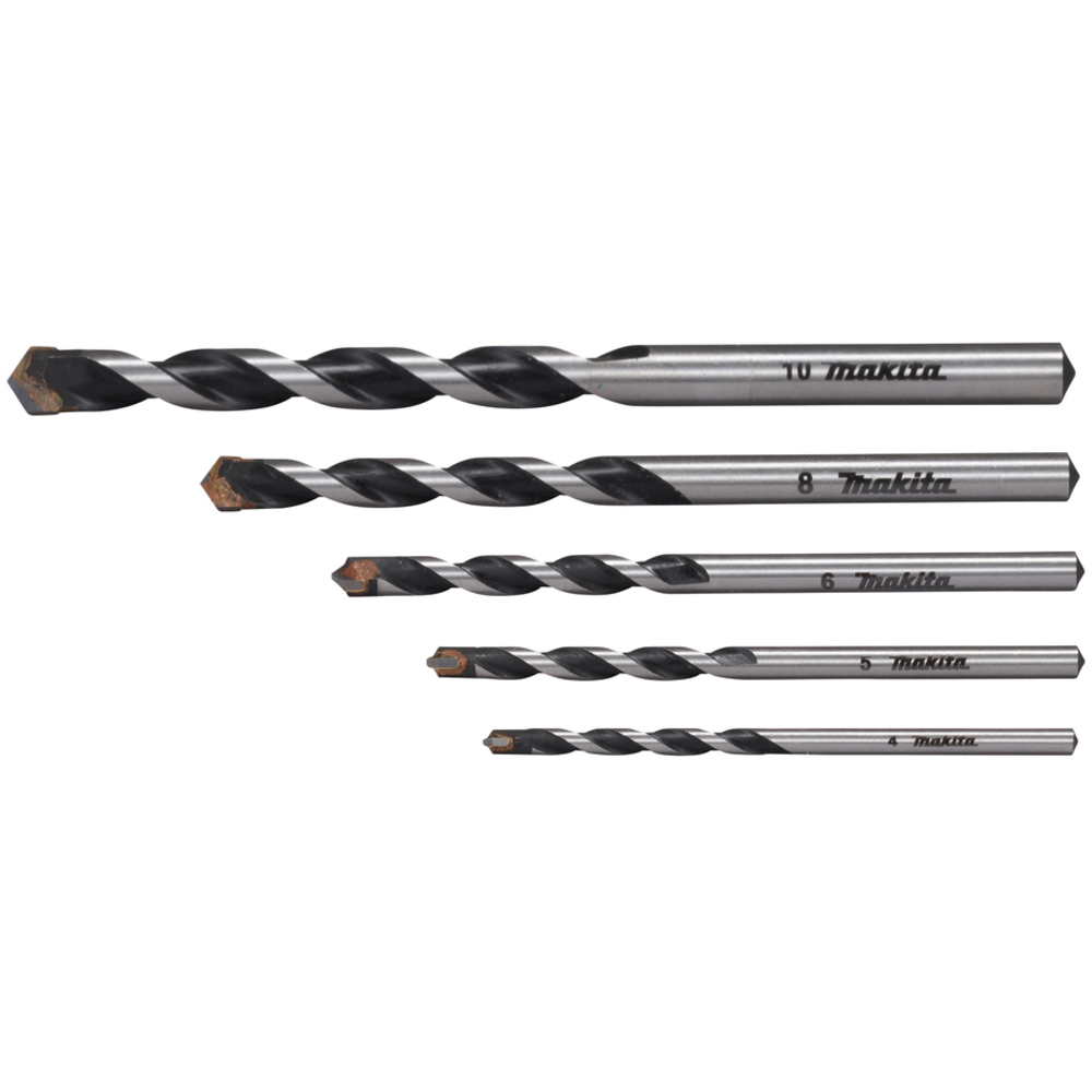12 x Ensemble 5 forets Multi-matériaux, emmanchement Cylindrique - MAKITA - E-25367