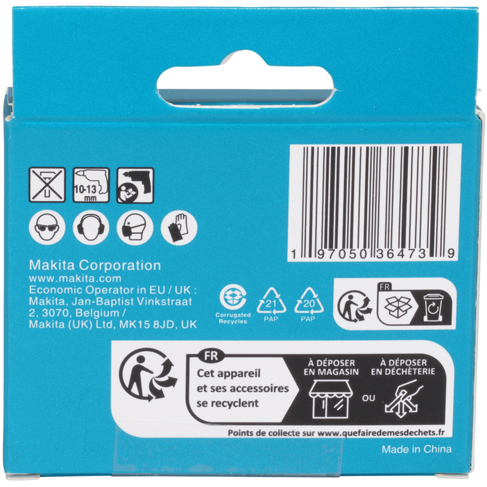 Ensemble 5 forets verre - MAKITA - E-25410