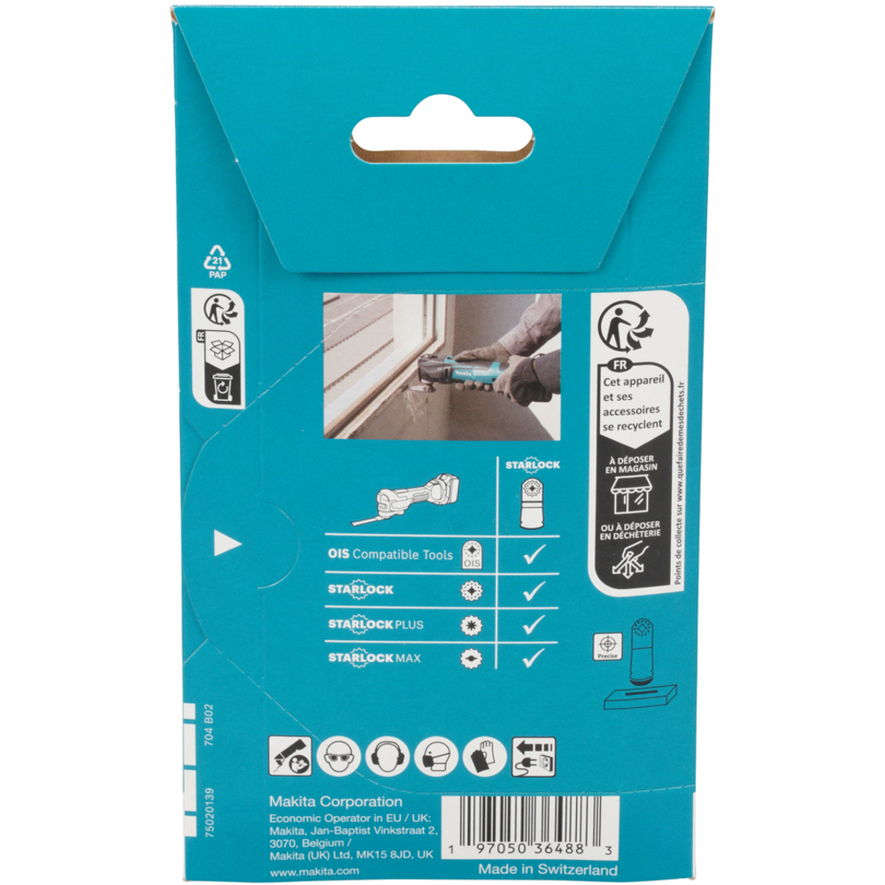 Lame plongeante bois et métal 45x45 mm TMA087 - MAKITA - E-25448