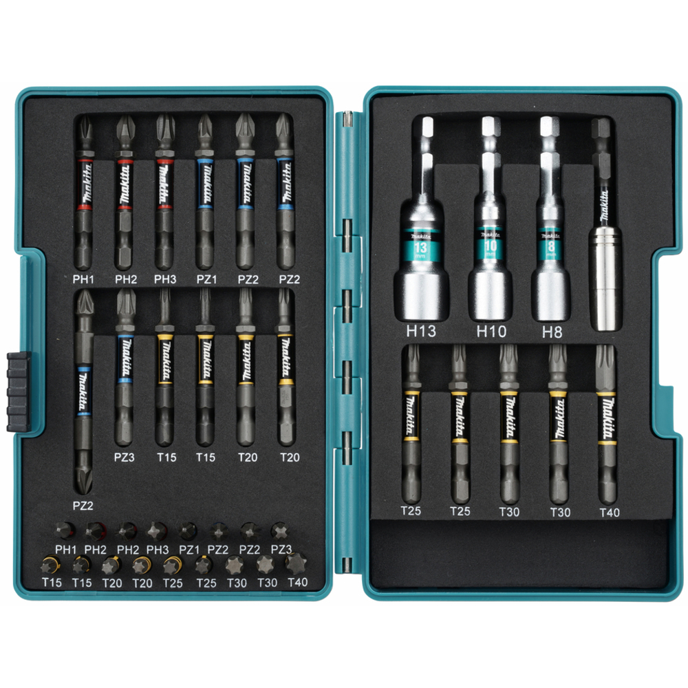 Coffret IMPACT PREMIER 38 accessoires - MAKITA - E-26179