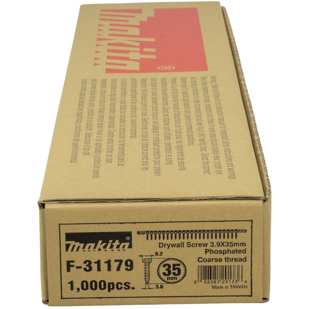 Vis en bande pour plaque de plâtre sur support bois - MAKITA - F-31179