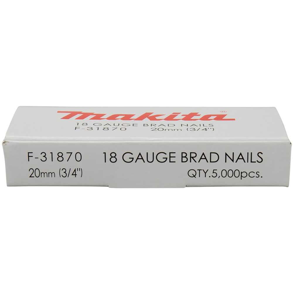 CLOUS BRADS 18GA 20MM 5000 PCS - MAKITA - F-31870