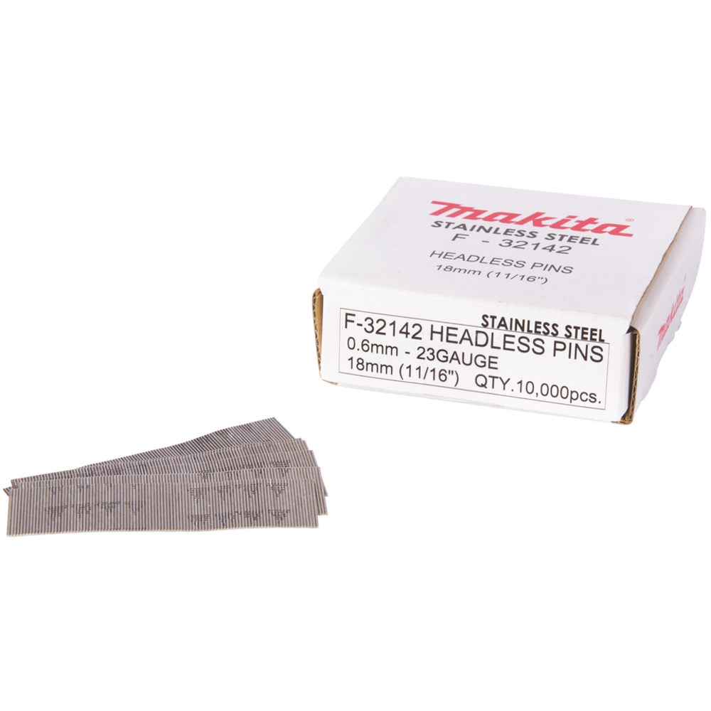 CLOUS FINETTES GALVA 23GA 18MM 10000 PCS - MAKITA - F-32142