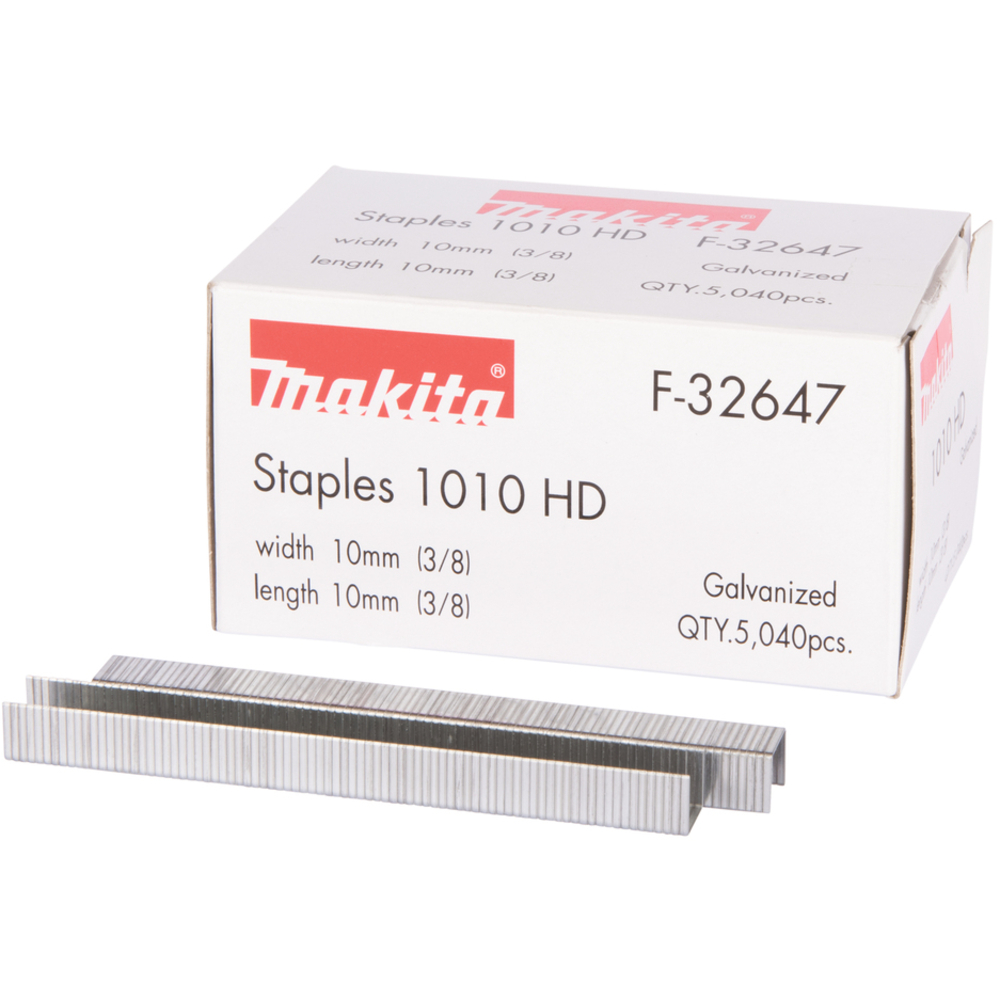 AGRAFES 10X10,6MM TIGE 0,5X1,25MM 2500 PCS - MAKITA - F-32647