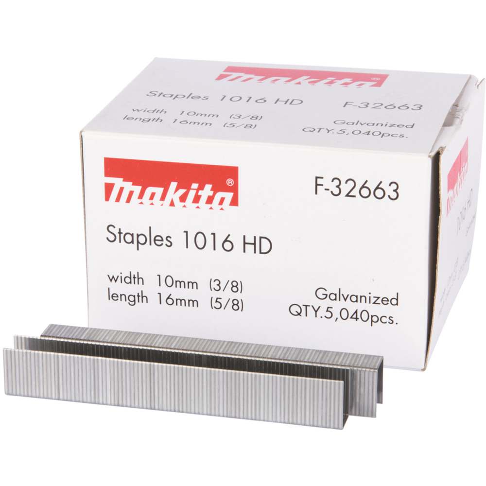 AGRAFES 16X10,6MM TIGE 0,5X1,25MM 5040 PCS - MAKITA - F-32663