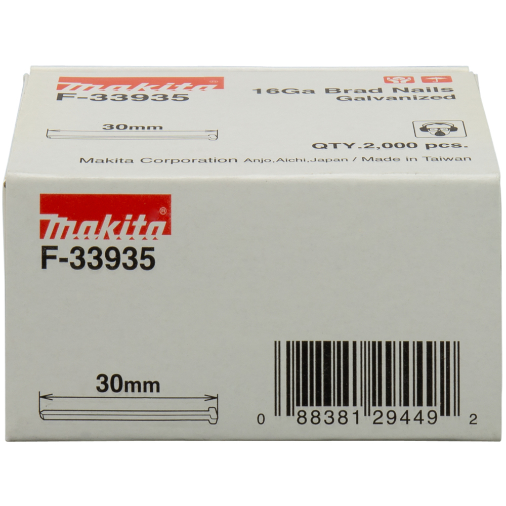 CLOU 30mm 2000 16GA GALVA GF600 - MAKITA - F-33935