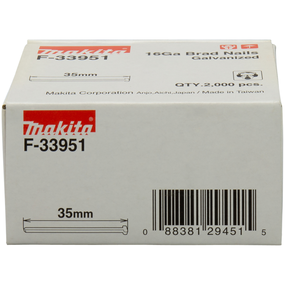 CLOUS BRADS 16GA 35MM 2000 PCS - MAKITA - F-33951
