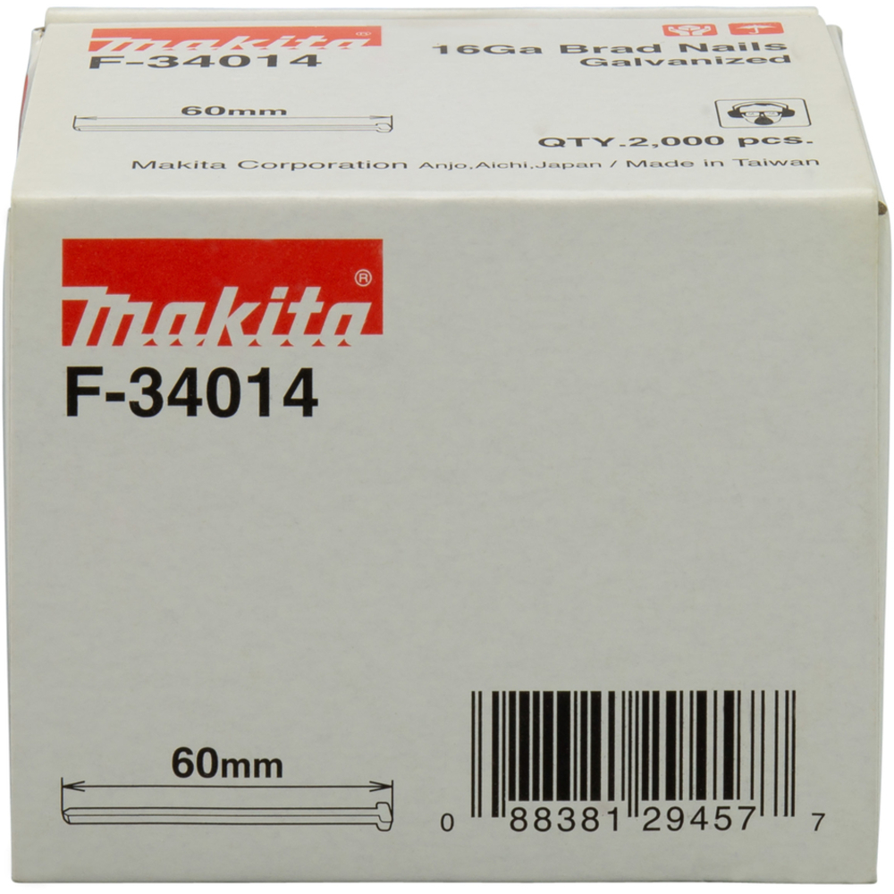 CLOU60mm200016GA GALVA GF600 - MAKITA - F-34014
