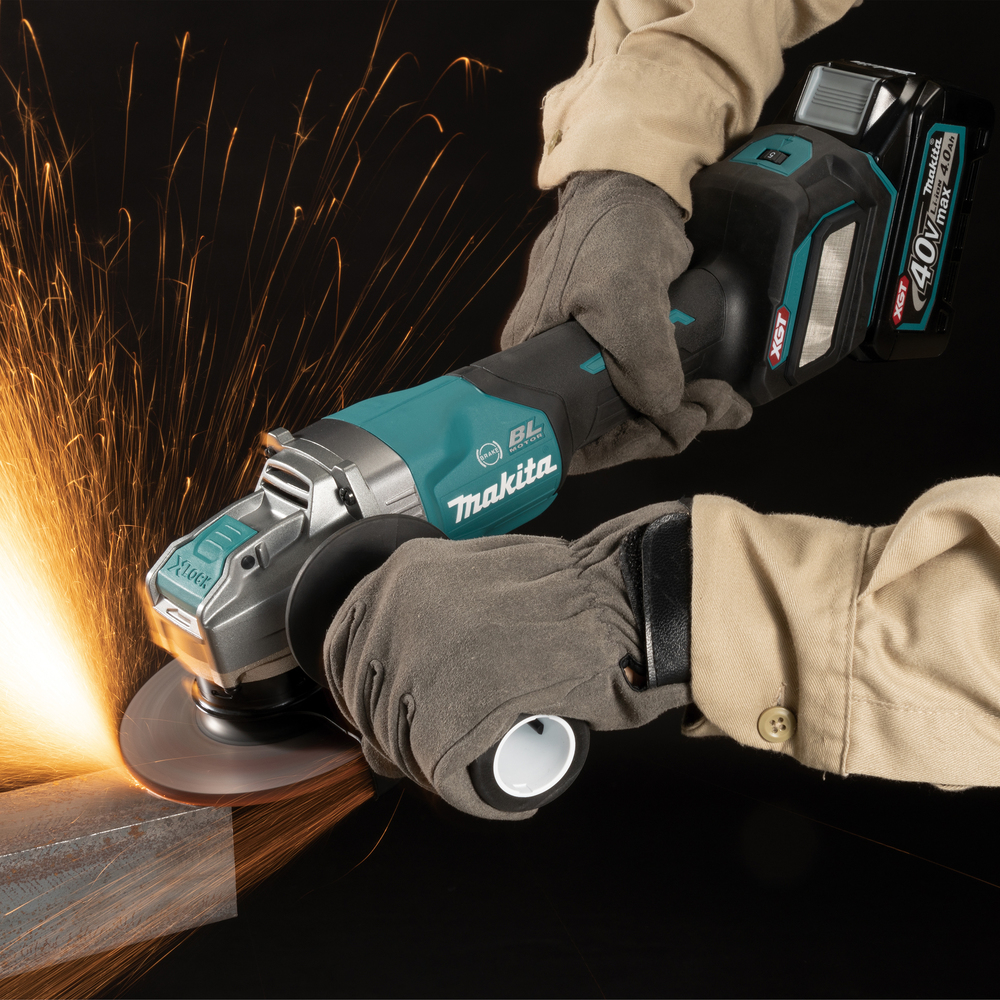 Meuleuse MAKITA 125 mm XGT 40V avec poignée à interrupteur de sécurité - GA044GM203
