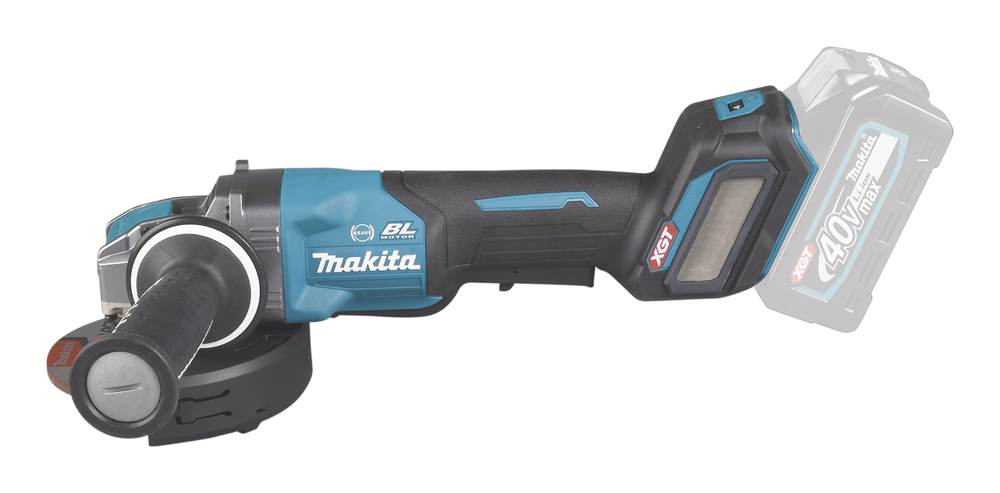 Meuleuse MAKITA 125 mm XGT 40V avec poignée à interrupteur de sécurité (produit seul) - GA044GZ03