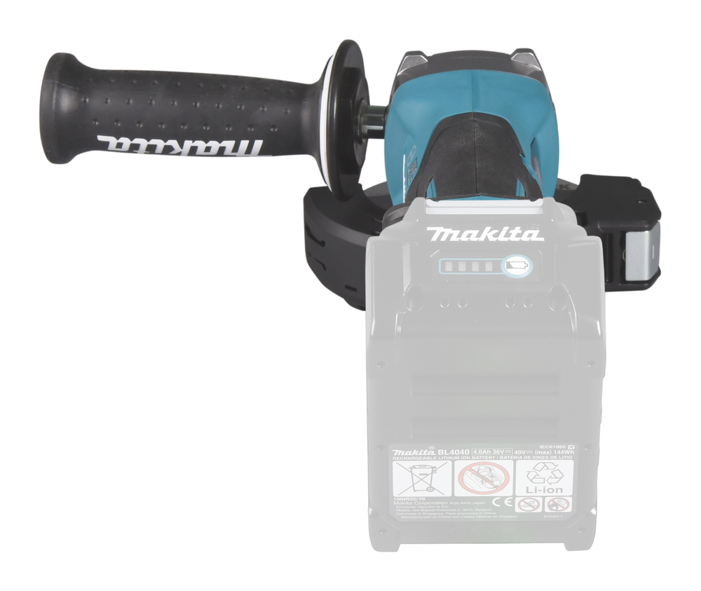 Meuleuse MAKITA 125 mm XGT 40V avec poignée à interrupteur de sécurité (produit seul) - GA044GZ03