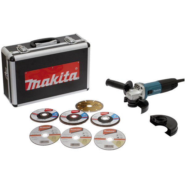 MEULEUSE 125MM 720W ANTI-REDEMARRAGE+COFF ALU+KIT - MAKITA - GA5030RSP6