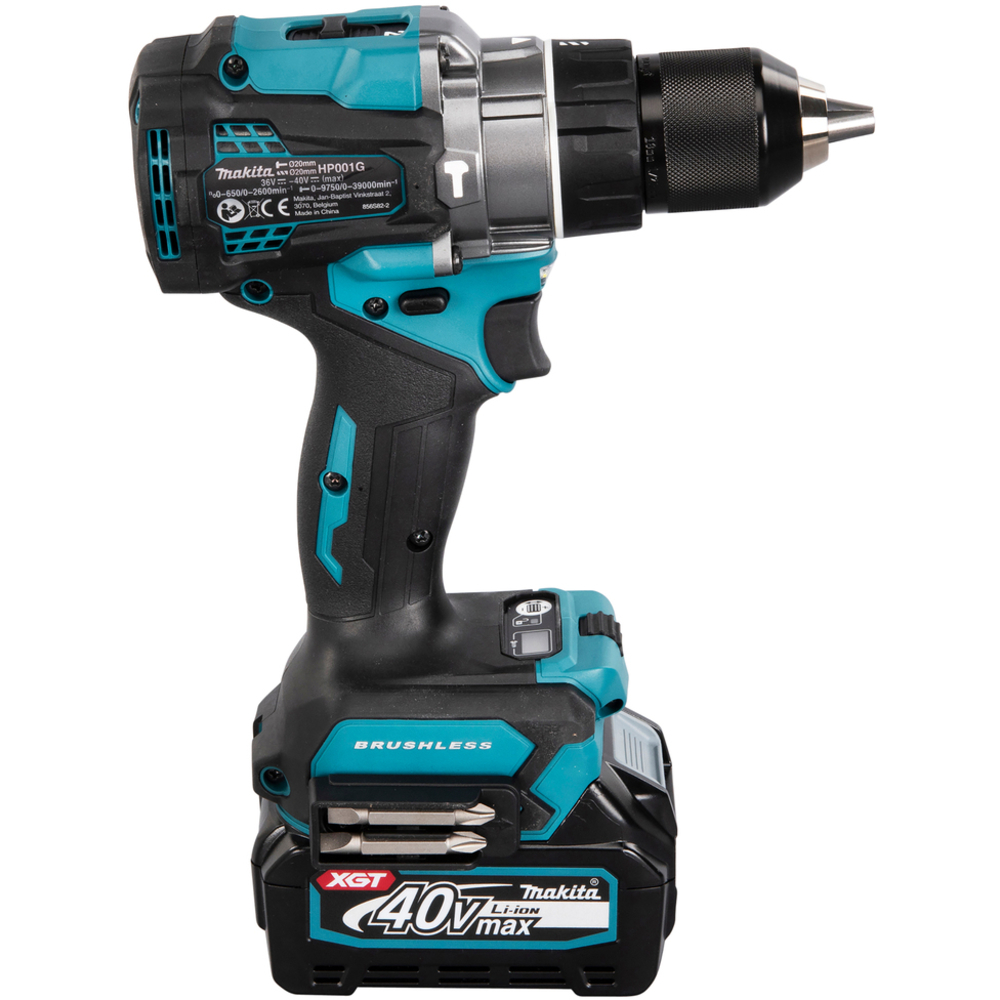 Perceuse visseuse à percussion 40 V max Li-Ion 2,5 Ah XGT D13 m - MAKITA - HP001GD201