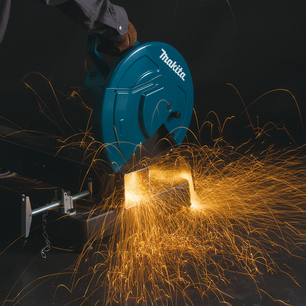 TRONÇONNEUSE À MÉTAUX 2200 W DISQUE ABRASIF D355 MM 18,3 KG- - MAKITA - LW1401S