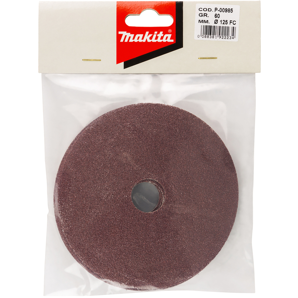 DISQUES ABRASIFS POUR MEULEUSE D125 MM GRAIN 60 - MAKITA - P-00985