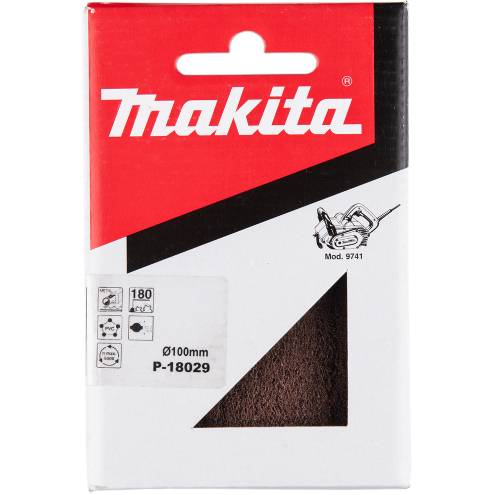 BROSSE TEXTURE ABRASIVE AVEC FIBRE GRAIN 180 - MAKITA - P-18029