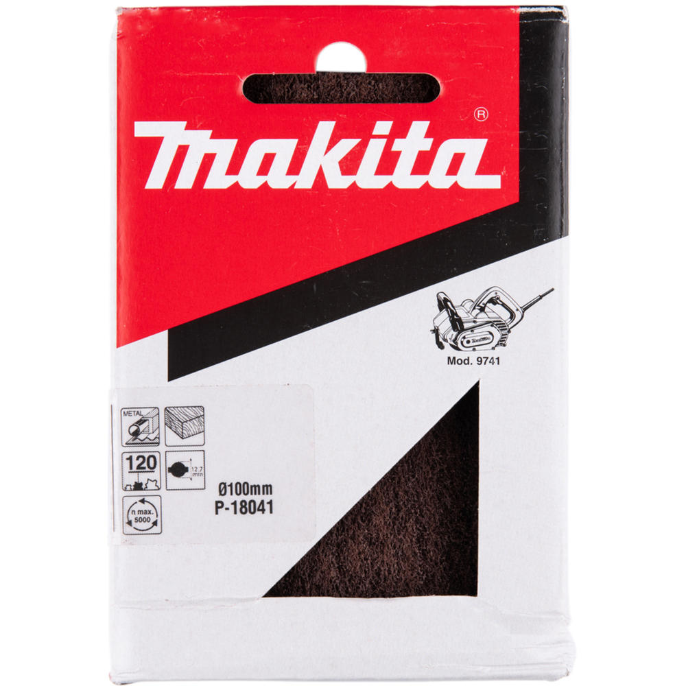 BROSSE TEXTURE ABRASIVE AVEC FIBER GRAIN 120 - MAKITA - P-18041