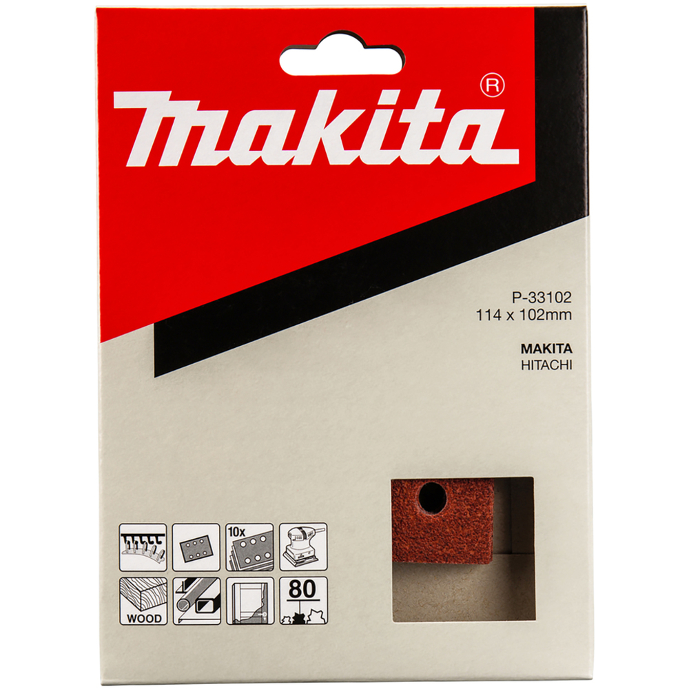 ABRASIF 114x102 G80 10P VLCR MAKITA - P-33102