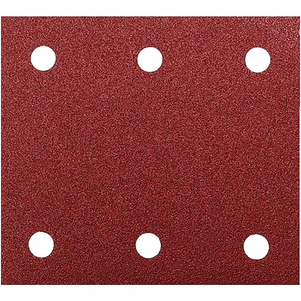 10 FEUILLES RECTANGULAIRES ABRASIVES 114X102 MM GRAIN 150 - 3 + 3 TROUS - MAKITA - P-33130
