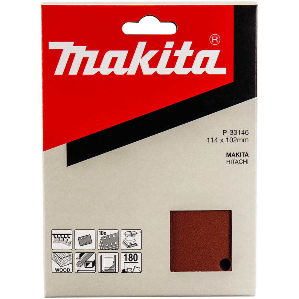ABRASIF 114X102 G180 10P VLC MAKITA - P-33146