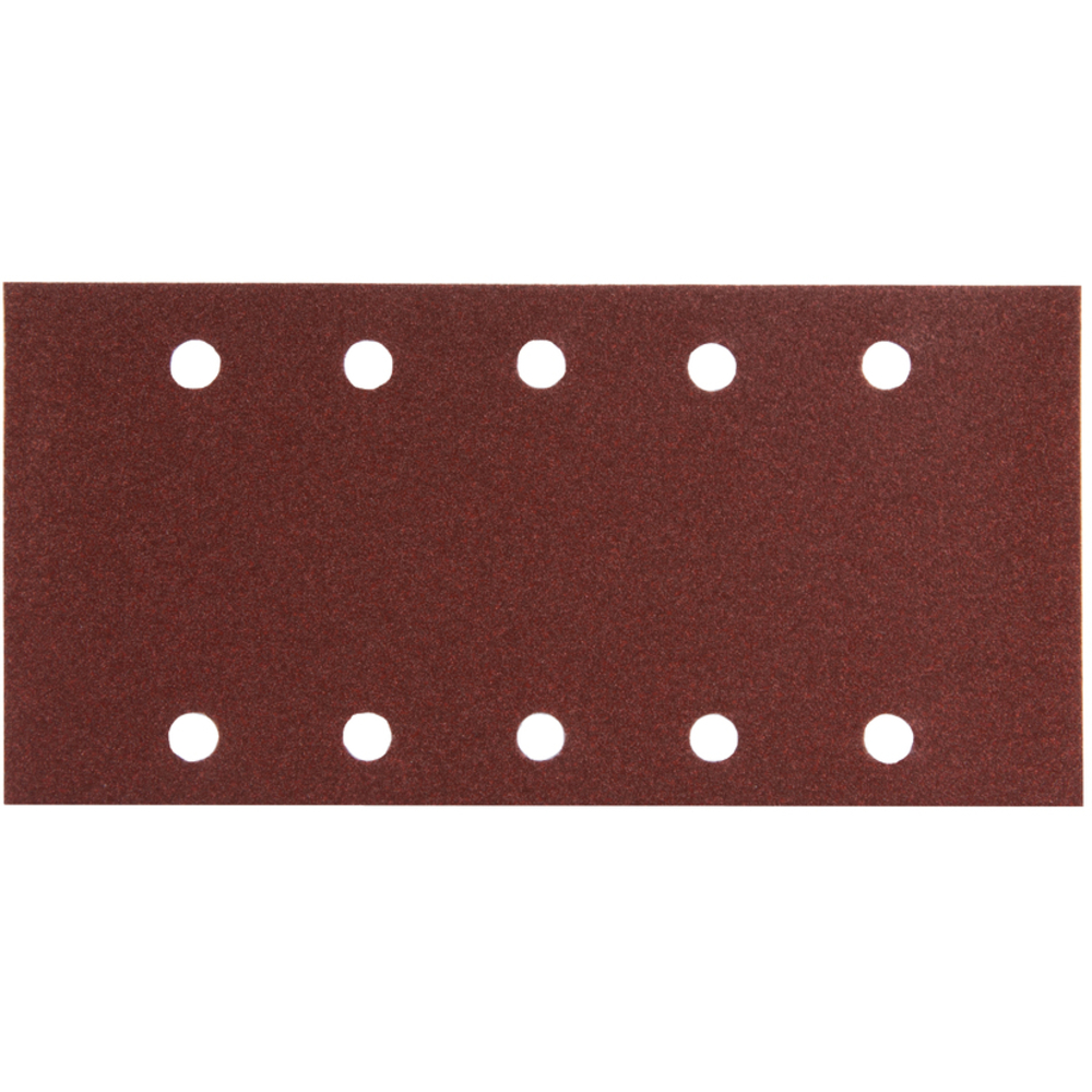 FEUILLE RECT 5+5 BOIS/MÉT 115X229MM G100 X10 - MAKITA - P-33205