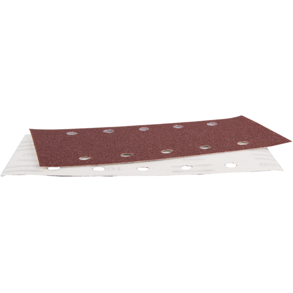 FEUILLE RECT 5+5 BOIS/MÉT 115X229MM G100 X10 - MAKITA - P-33205
