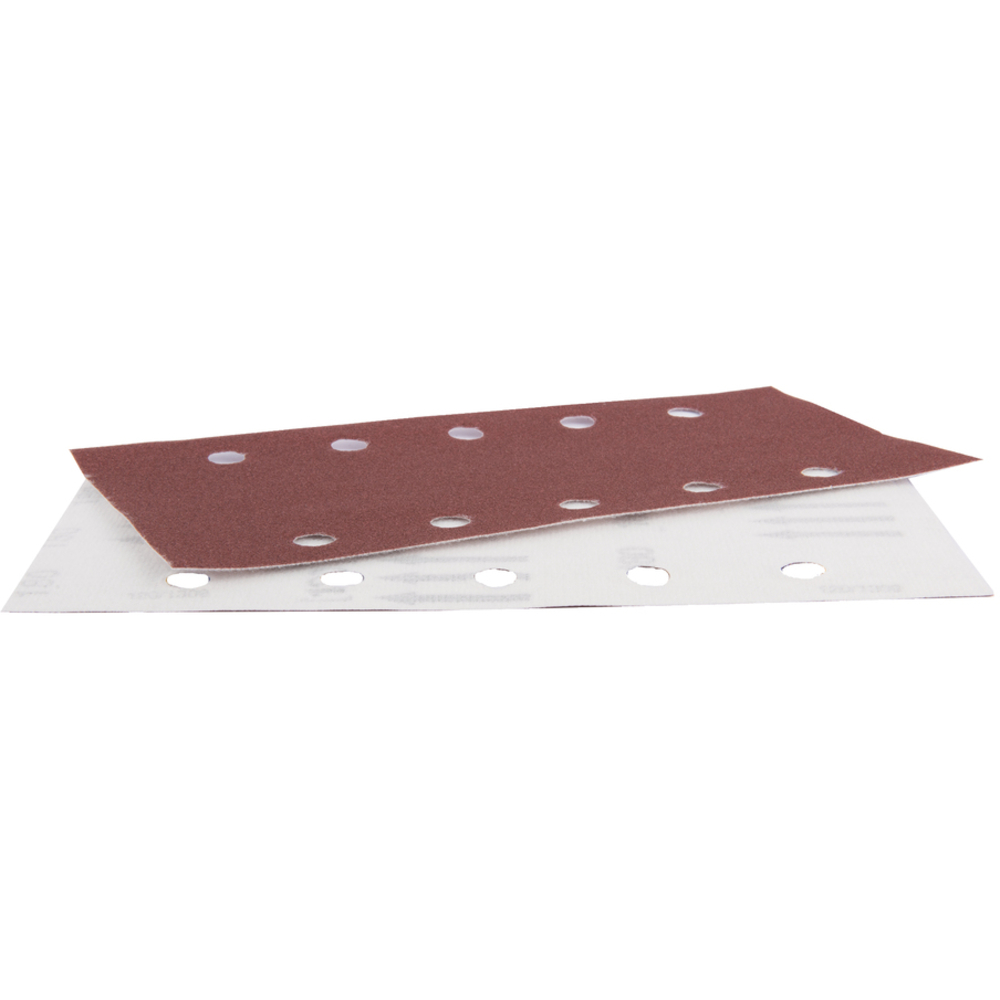 FEUILLE RECT 5+5 BOIS/MÉT 115X229MM G180 X10 - MAKITA - P-33233